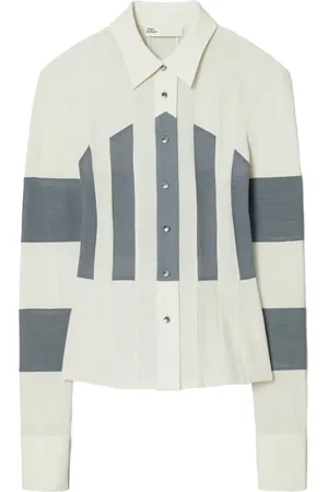 Tory Burch Striped button
