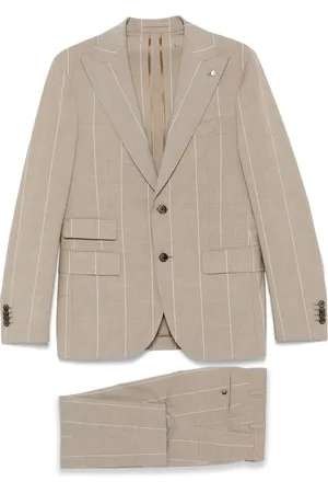 LUIGI BIANCHI MANTOVA Striped suit