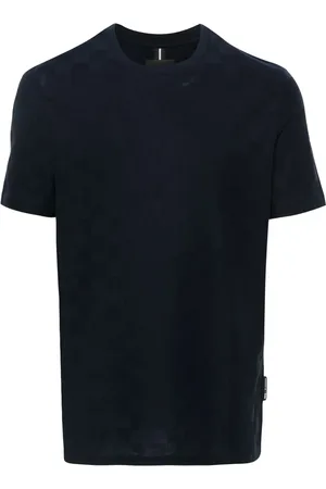 HUGO BOSS Checked cotton T