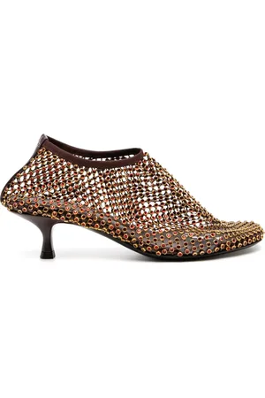 CHRISTOPHER ESBER Minette crystal micro heel pumps