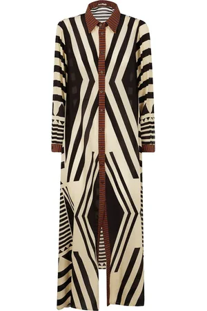 VOLANTIS Silk midi dress