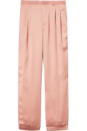 Twin-Set Pleated satin trousers