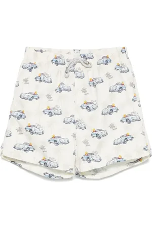 MC2 SAINT BARTH X Crypto Puppets "Ready To Smile" Gustavia swim shorts
