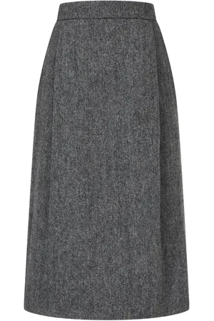 Studio Tomboy Herringbone wool skirt