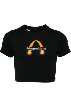DOUBLET Magnetism distressed baby T