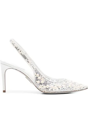 RENE CAOVILLA 80mm pearl