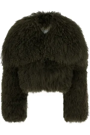 The Attico Cropped Shearling jacket