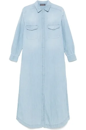 LORENA ANTONIAZZI Denim maxi dress