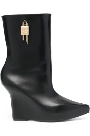 Givenchy 120mm padlock wedge boots