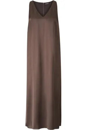 PESERICO SIGN Satin maxi dress
