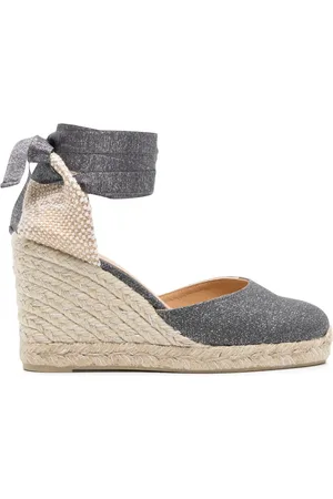 CASTA Carina 90mm glitter wedge espadrilles