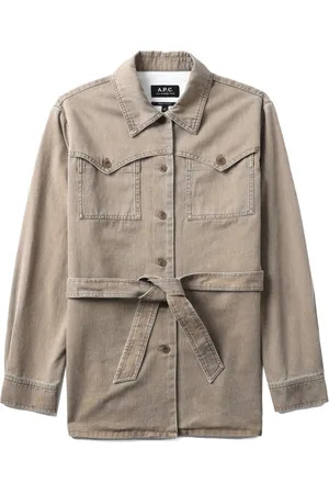 A.P.C. Joann belted cotton jacket