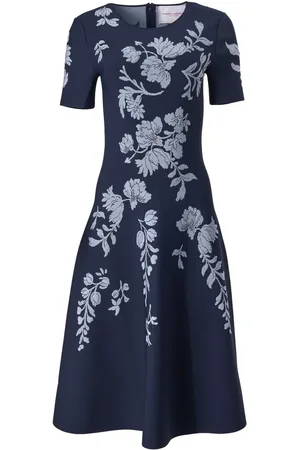 Carolina Herrera Floral jacquard dress