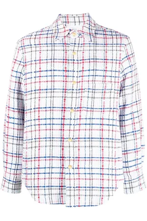 Thom Browne Gingham check tweed overshirt