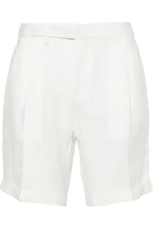 BRIGLIA Linen tailored shorts