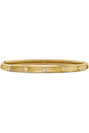 David Yurman 18K yellow Modern Renaissance diamond bangle