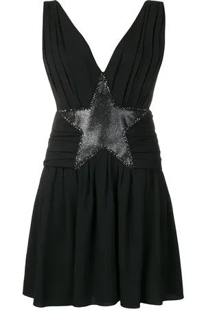 Saint Laurent Star appliqu?? mini dress
