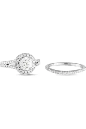 LB Exclusive 14kt gold diamond rings set