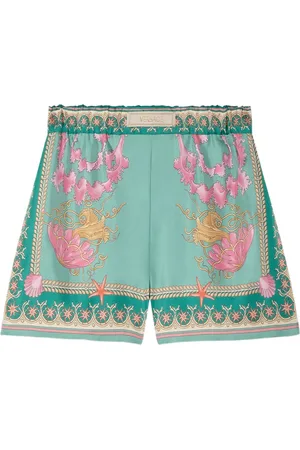 VERSACE Underwater Barocco silk shorts