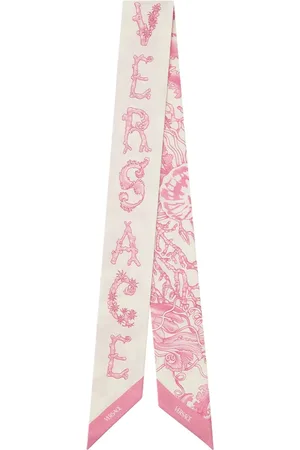 VERSACE Underwater Barocco silk scarf tie