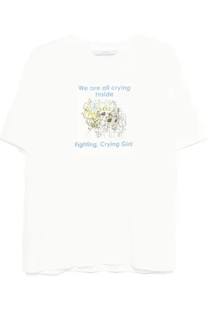 pushBUTTON Crying Girl T