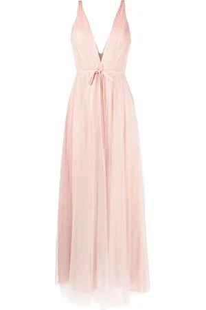 Marchesa Notte Udine pleated plunging V