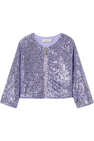 Twin-Set Sequinned zip