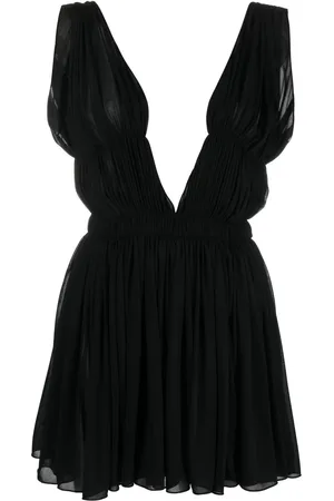 Saint Laurent Pleated open