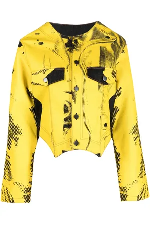 Feben Chariot Biker printed cotton jacket