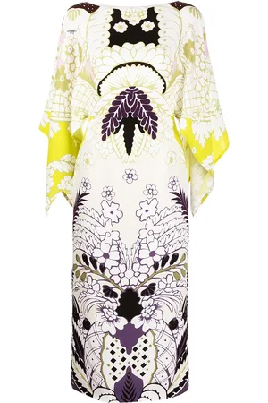 VALENTINO GARAVANI Tropical Word Arazzo kaftan dress