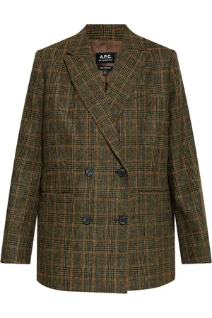 A.P.C. Checked wool double