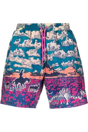 ICECREAM Cloud World drawstring swim shorts