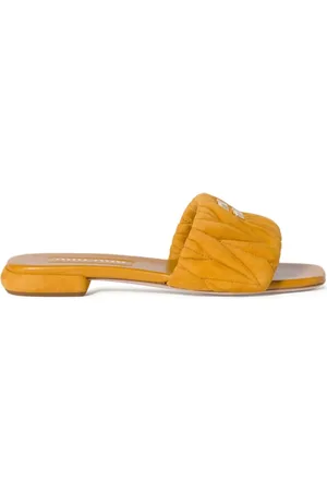 Miu Miu Matelass?? suede slides