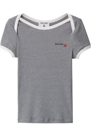 Miu Miu X Petit Bateau striped t