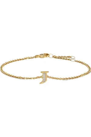 David Yurman 18K yellow Petite Pav?? Initial diamonds bracelet