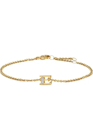 David Yurman 18K yellow Petite Pav?? Initial diamonds bracelet