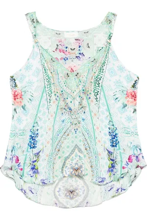Camilla Strap bead tank top