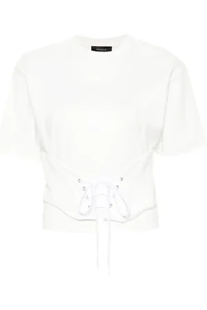 MUGLER Corset detail cotton T
