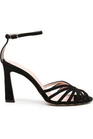 ANNA F. 3386 100mm suede sandals