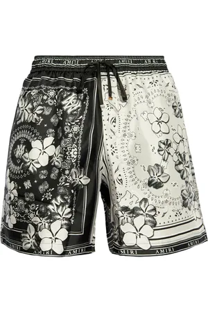 AMIRI Bandana floral silk shorts