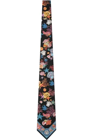 VERSACE Underwater Baroco silk tie