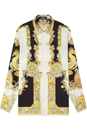 VERSACE Coral Theatre silk shirt