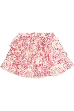 VERSACE Underwater Barocco ruffled miniskirt