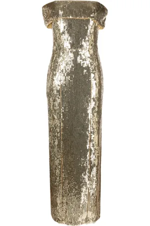GALVAN Glencoe sequinned maxi dress