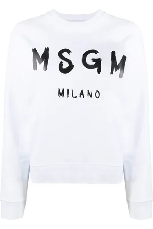 Msgm Logo print raglan sweatshirt