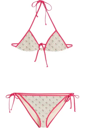 VALENTINO GARAVANI GELATINI PRINT LYCRA BIKINI WITH POLKA DOTS