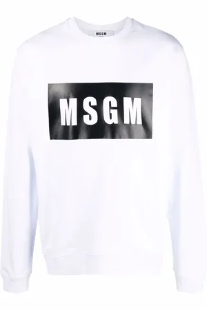 Msgm Logo box print sweatshirt