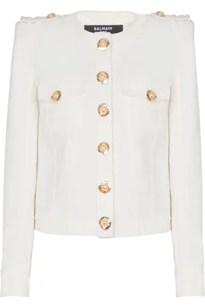 Balmain Canvas cropped jacket
