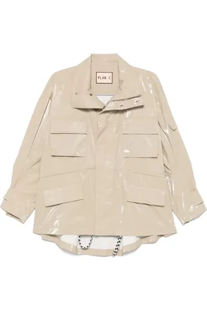 Plan C Glossy cotton jacket