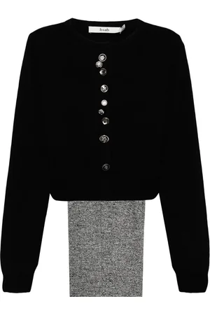 B+AB Embellished button cardigan set